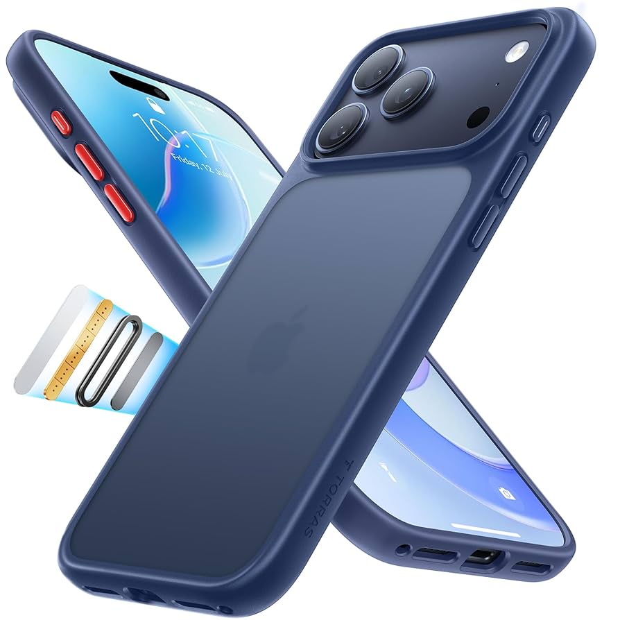 Amazon.co.jp: TORRAS iPhone17Pro 用 ケース 【米軍規格 3倍耐衝撃 半